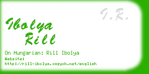 ibolya rill business card